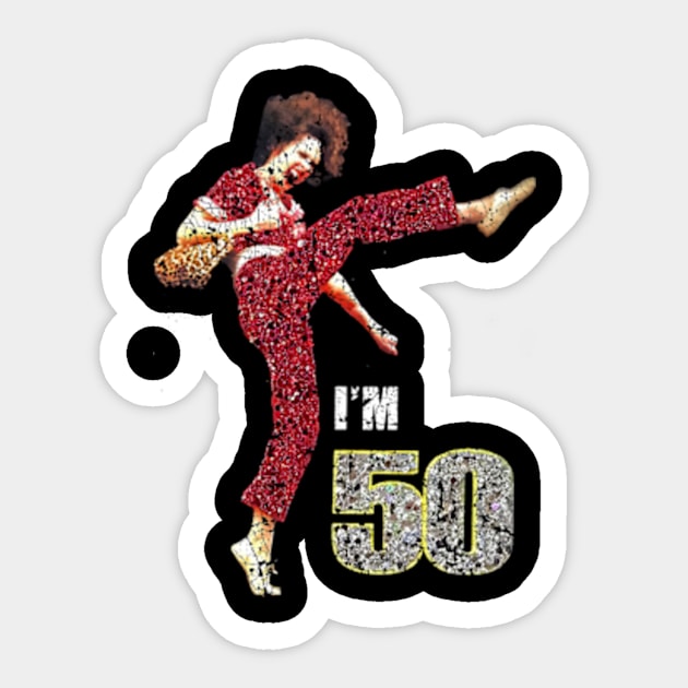 Sally O'Mally I am 50 Sticker by KurKangG